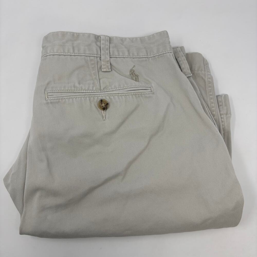 Polo Ralph Lauren Mens Sz34 Relaxed Fit Beige Chino Shorts
